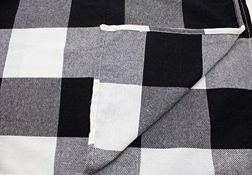 Fennco Styles Rustic Buffalo Check Holiday Plaid Cotton Placemats 14" x 20", Set of 4