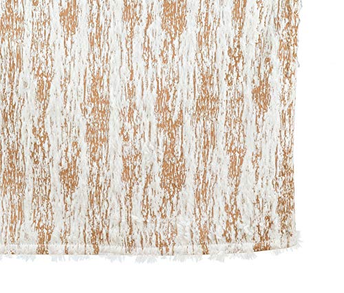 Fennco Styles Brushed Metallic Foil Collection Glamorous Faux Fur Home Décorr – Metallic Color Home Decoration for Christmas Dinner, Family Gathering, Special Events and Home Décor