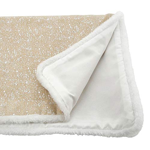 Fennco Styles Miroiter Collection Glamorous Foil Printed Home Décor – Gold and Silver Home Decorations for Christmas Dinner, Family Gathering, Special Events and Home Décor