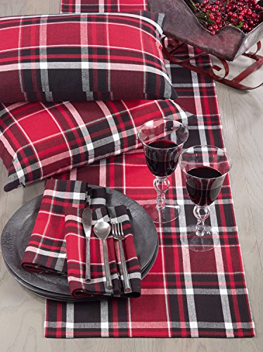 Fennco Styles Classic Plaid Design Tabletop Collection