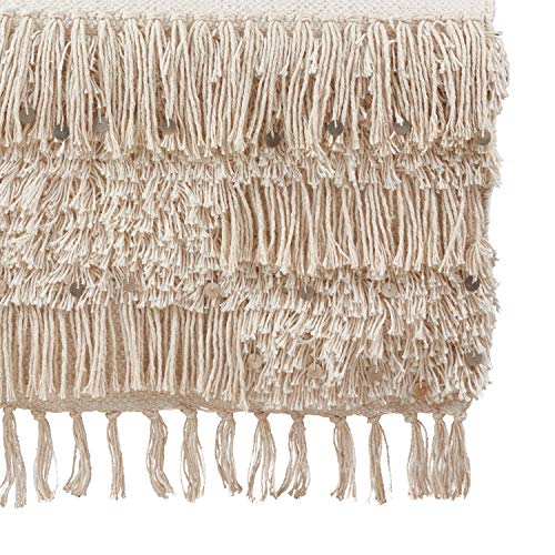 Fennco Styles Handira Collection Contemporary Moroccan 100% Pure Cotton 16 x 72 Inch Table Runners – Ivory Table Runners for Banquets, Dinner Parties, Special Events and Home Décor