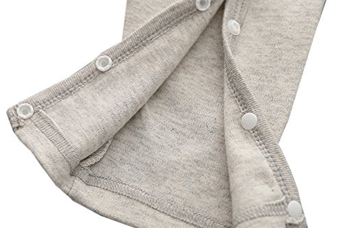 stylesilove Chic and Fun Animal Character Infant Baby Boy Long Sleeve Cotton Jumpsuit Outfit