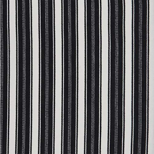 Fennco Styles Classic Striped Cotton Tablecloth - Black & White Table Cover for Banquets, Special Events, Everyday Use and Home Décor