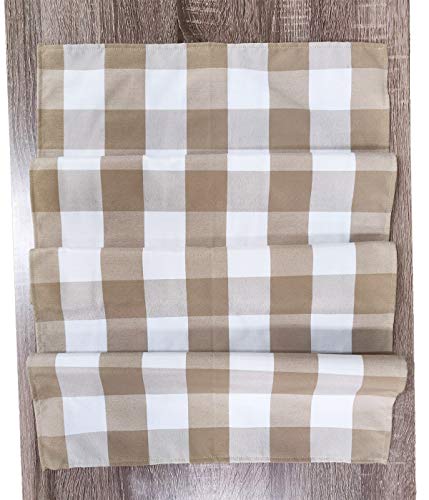 Fennco Styles Buffalo Check Design Table Runner - Handmade in USA - Plaid Rustic Table Cover for Everyday Use, Banquet, Holiday, Family Gathering and Special Occasion