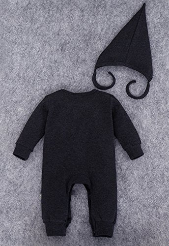 stylesilove Polar Bear Unisex Baby Boys and Girls Coverall Cotton Romper and Hat 2-piece Fall Winter Clothing Set