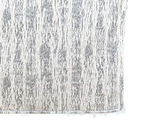 Fennco Styles Brushed Metallic Foil Collection Glamorous Faux Fur Home Décorr – Metallic Color Home Decoration for Christmas Dinner, Family Gathering, Special Events and Home Décor