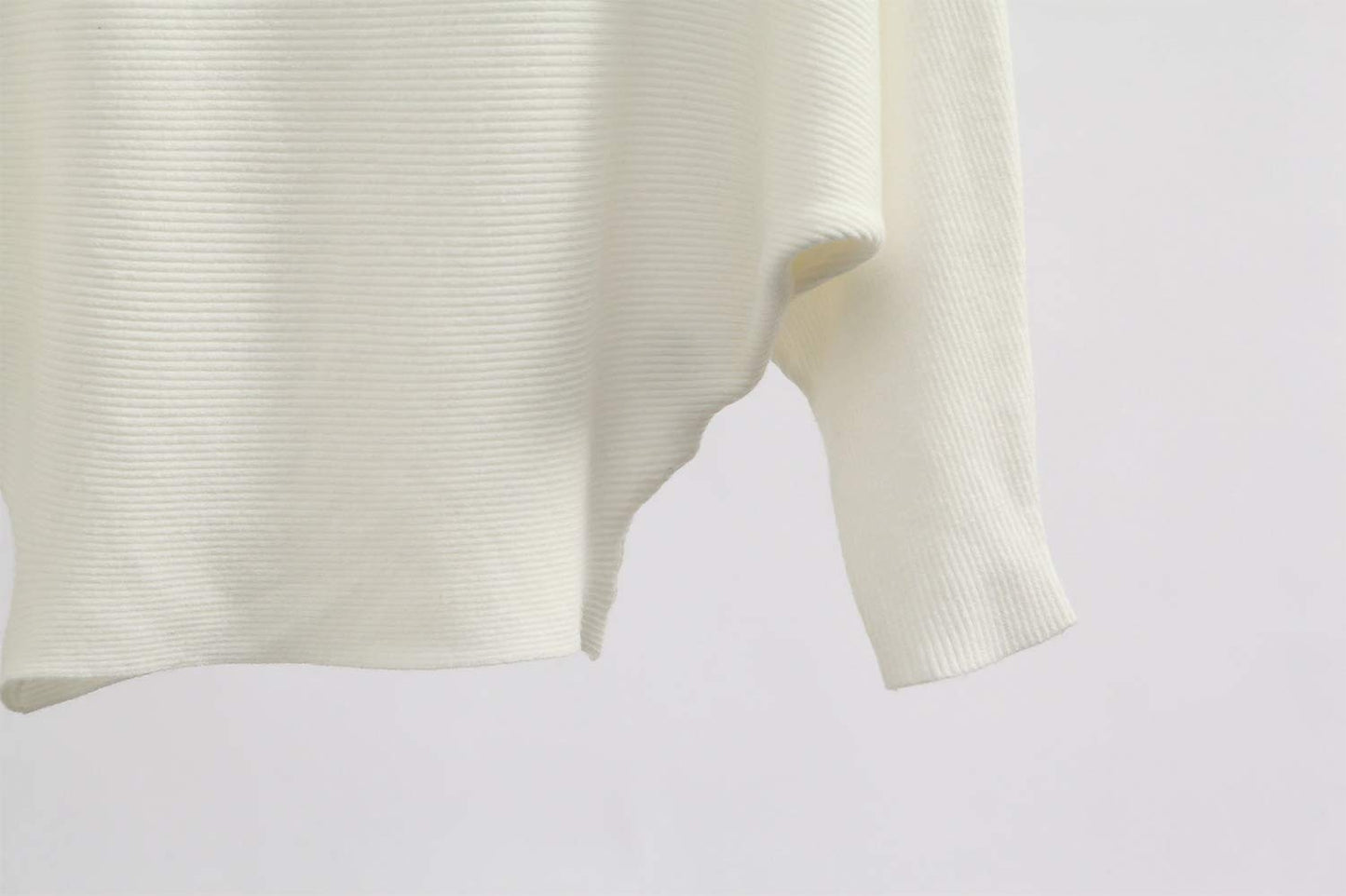 Styles I Love Women Autumn Winter Boat Neck Batwing Sleeve Pullover Knitted Sweater Long Sleeve Loose Top