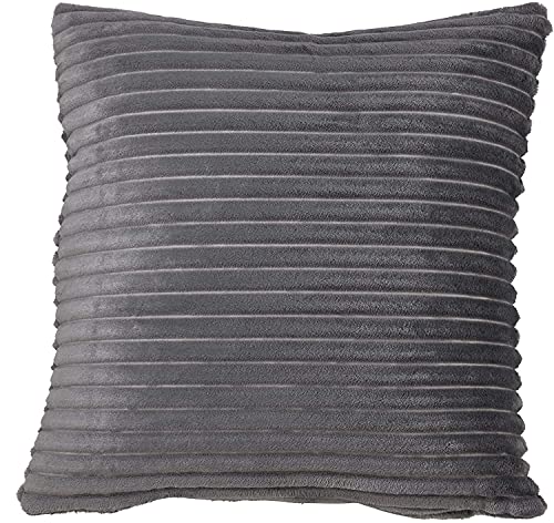 Fennco Styles Plush Faux Rabbit Fur Throw Pillow 18" W x 18" L – Cushion for Couch, Bedroom, Living Room and Office Décor