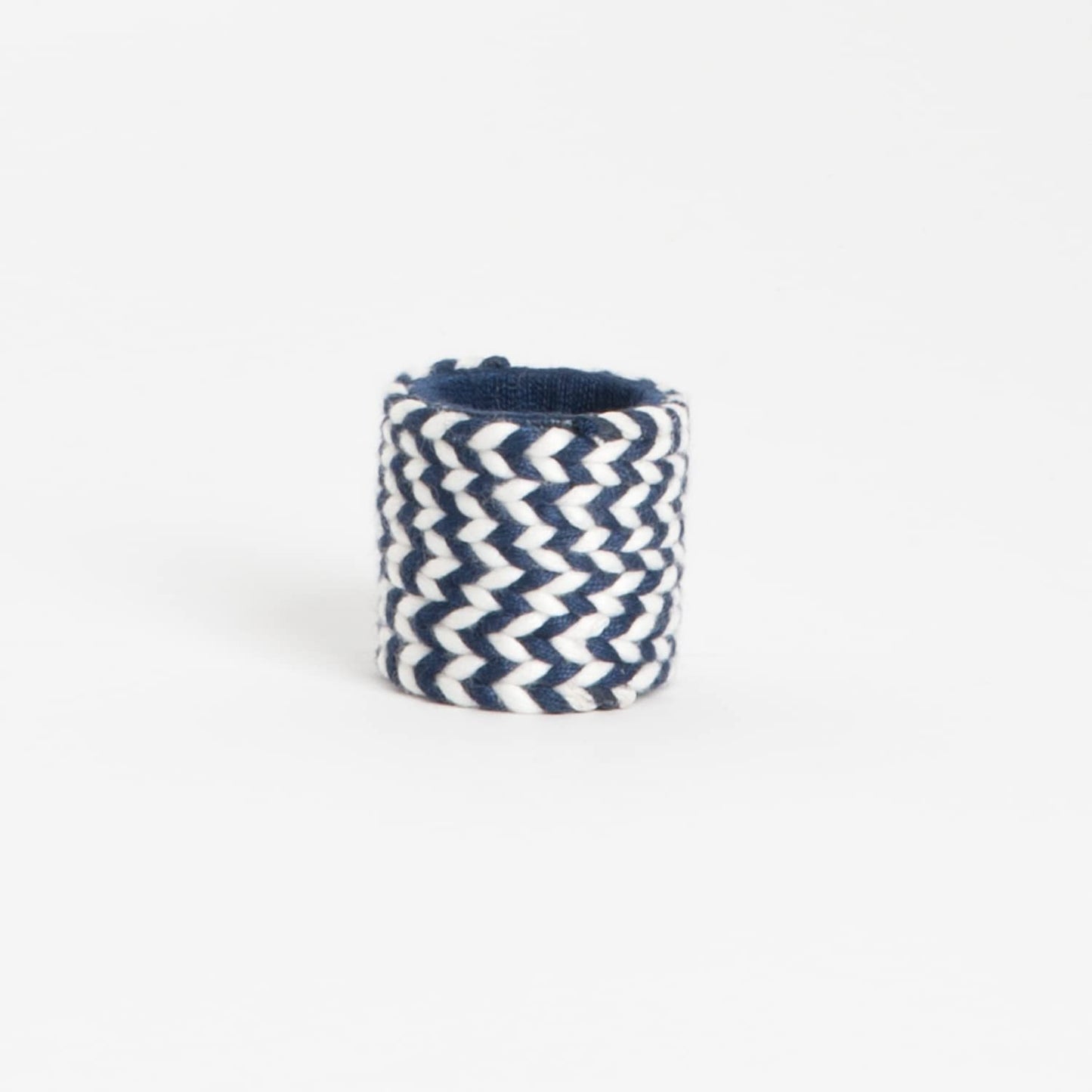 Fennco Styles Two Tone Braid Design Napkin Rings, Set of 4