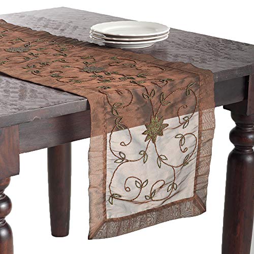 Fennco Styles Handmade Beaded Tablecloth