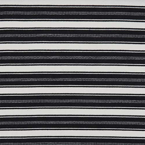 Fennco Styles Classic Striped Cotton Decorative Table Runner 16" W x 72" L - Black & White Table Cover for Banquets, Special Events, Everyday Use and Home Décor
