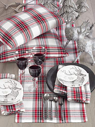 Fennco Styles Classic Plaid Design Tabletop Collection