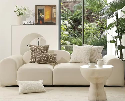 Fennco Styles Embroidered Lace Floral Decorative Throw Pillow Cover