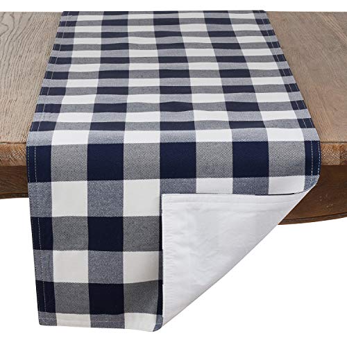 Fennco Styles Buffalo Plaid Collection Classic Checked Cotton Blend Table Linens