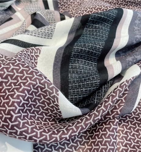 stylesilove Women Stripe Geometric Printed Lightweight Fashion Scarf Large Shawl Scarves Neck Wraps for All Season, 7 Colors