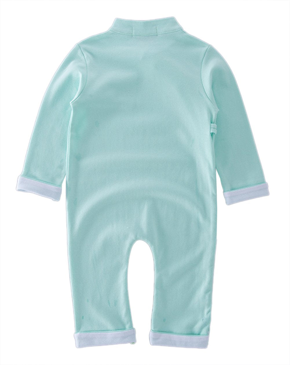 stylesilove Cute Traditional Asian Style Cotton Baby Boy Romper Costume