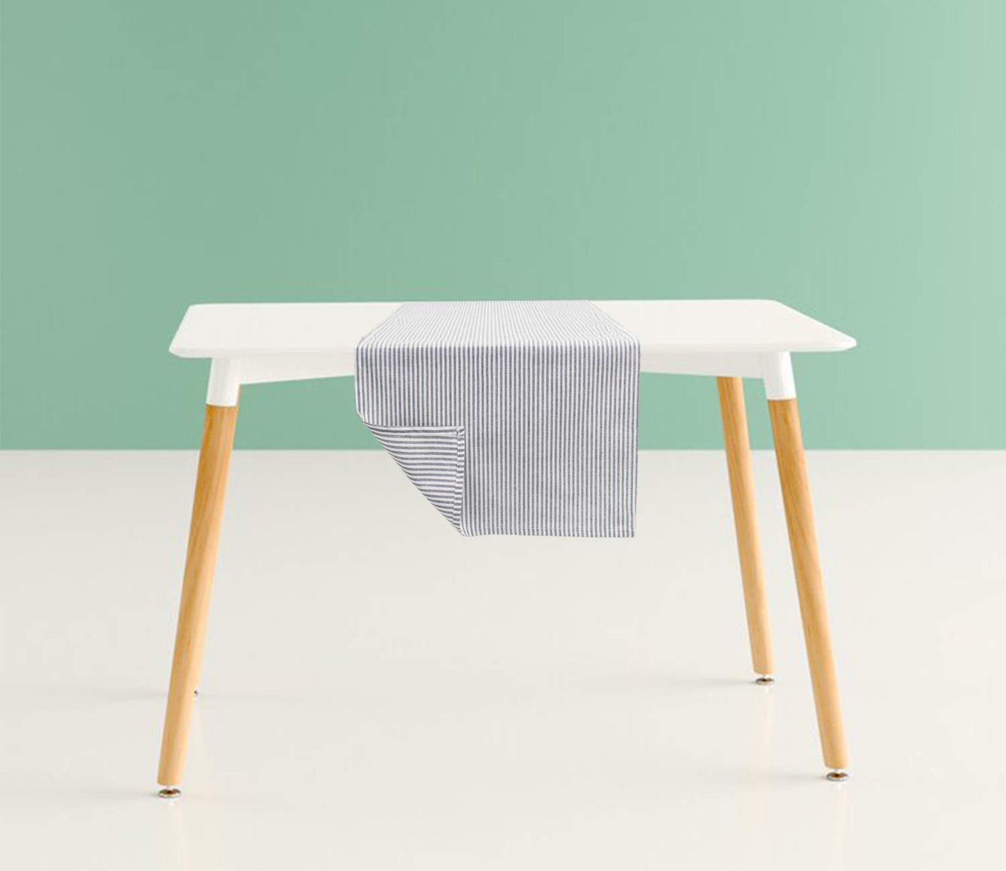 Fennco Styles Simple Ticking Stripes 100% Pure Cotton Placemats 13 x 19 Inch, Set of 4