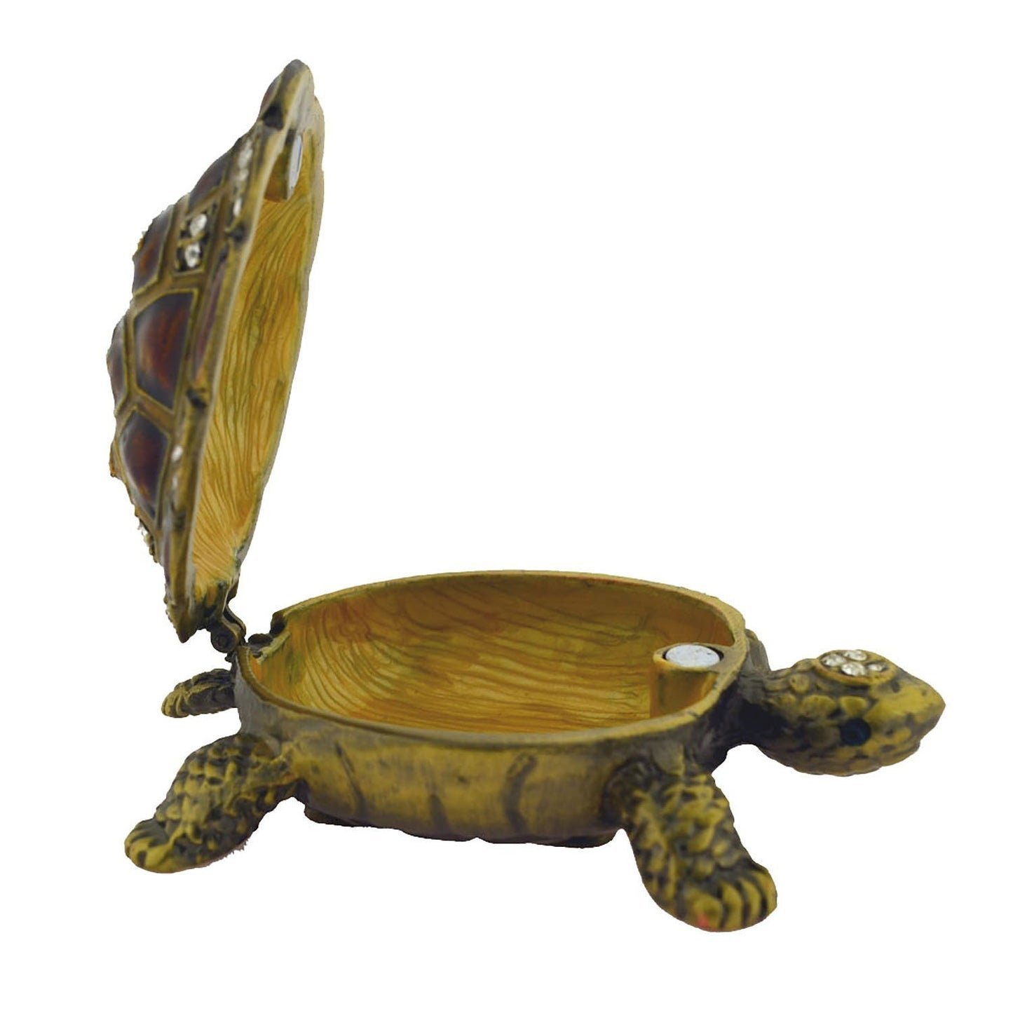 fenncostyles.com Studded Collectible Decorative Jeweled Turtle Trinket Box