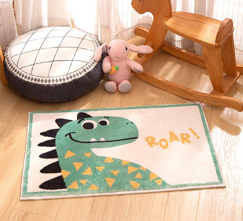 Fennco Styles Kids Cartoon Small Area Rug - Animal Design Soft Non-Slip Carpet Play Mat for Boys Girls Bedroom Décor, Kids Playroom, Living Room, Nursery Décor