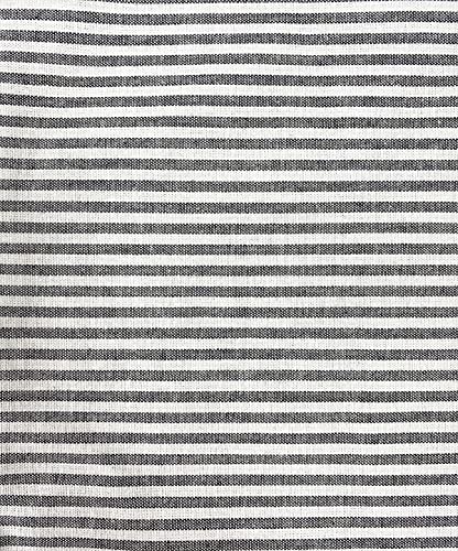 Fennco Styles Simple Ticking Stripes 100% Pure Cotton Placemats 13 x 19 Inch, Set of 4