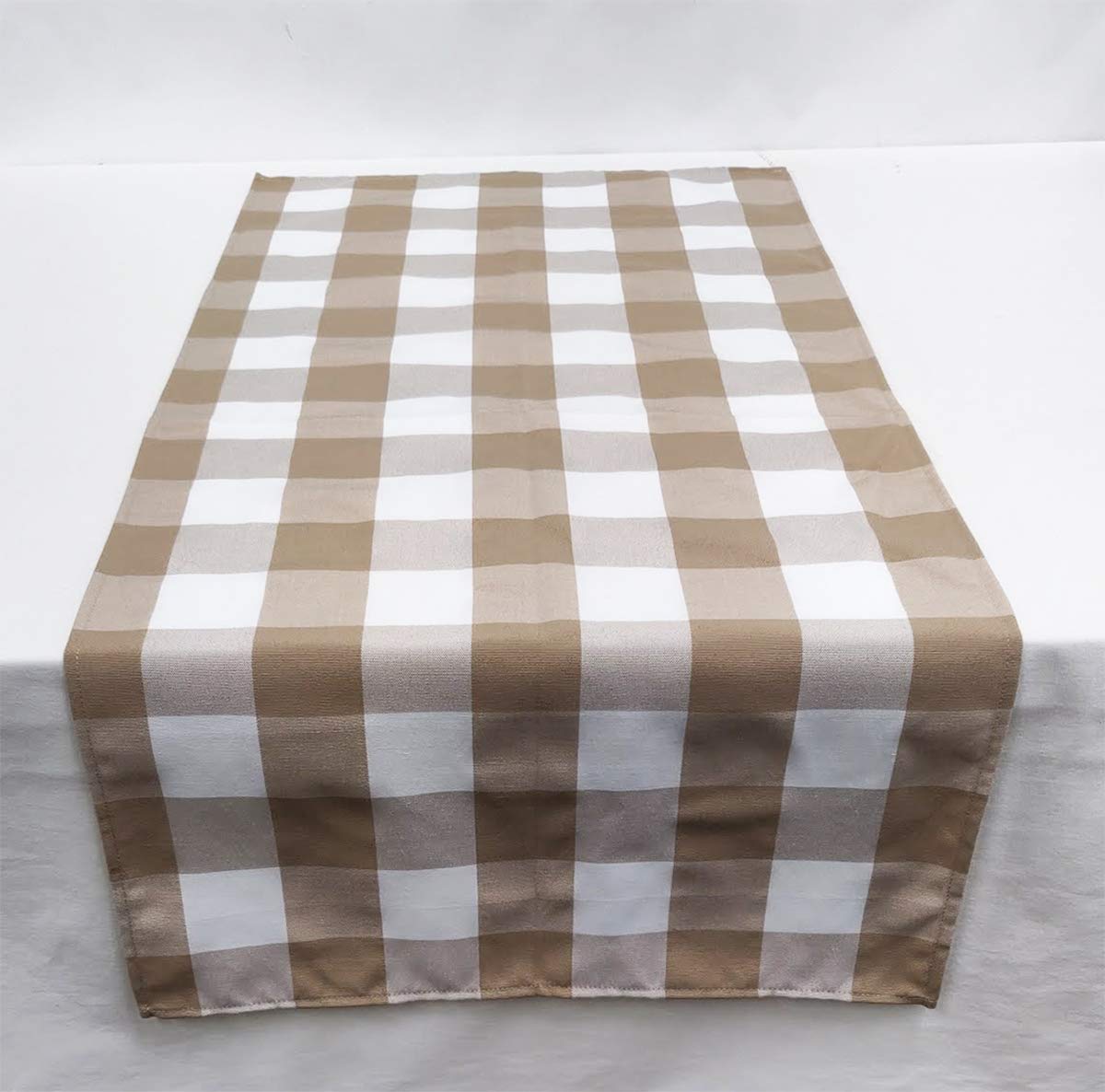 Fennco Styles Buffalo Check Design Table Runner - Handmade in USA - Plaid Rustic Table Cover for Everyday Use, Banquet, Holiday, Family Gathering and Special Occasion