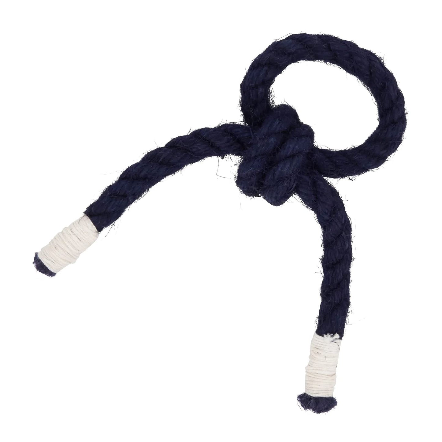 Fennco Styles Handmade Knotted Rope Napkin Rings, Set of 4 - Natural Cotton Napkin Holders for Dining Table, Home, Banquets, Holidays, Family Gatherings and Special Events