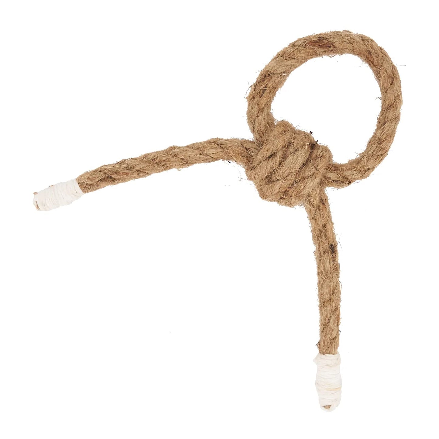 Fennco Styles Handmade Knotted Rope Napkin Rings, Set of 4 - Natural Cotton Napkin Holders for Dining Table, Home, Banquets, Holidays, Family Gatherings and Special Events