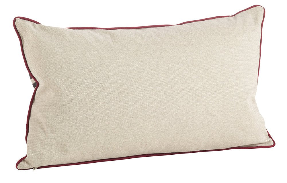 Fennco Styles Red & Black Cowhide Down Filled Pillow (Southwestern)