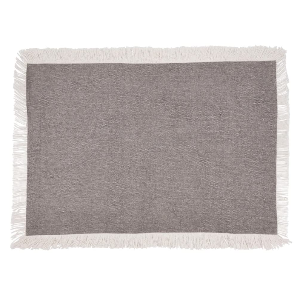 Fennco Styles Fringe Border Design Cotton Table Runner 16" W x 72" L - Table Cover for Christmas, Holiday, Dining Table, Everyday Use, Banquets and Special Occasion