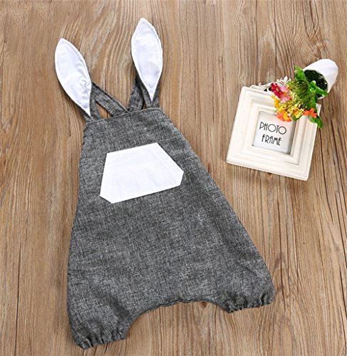 stylesilove Baby Boy Baby Girl Bunny Ears Harem Pants Suspender Romper Skirt