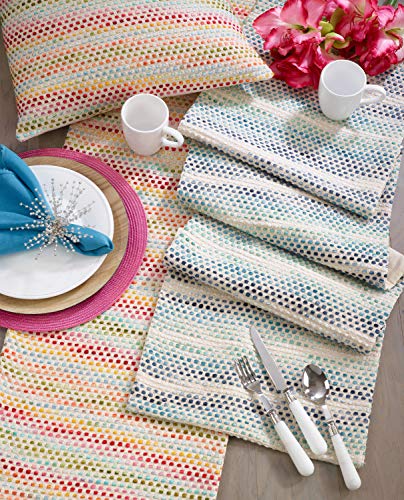 Fennco Styles Coastal Confetti Cotton Blend Home Décor – Variety Colors Home Decorations for Banquets, Dinner Parties, Special Events