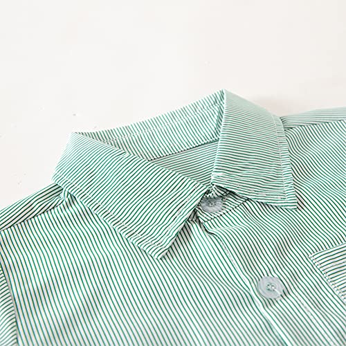 stylesilove Toddler Boys Short Sleeve Classic Cotton Button Down Shirt for Casual, Formal Event and Special Occasions