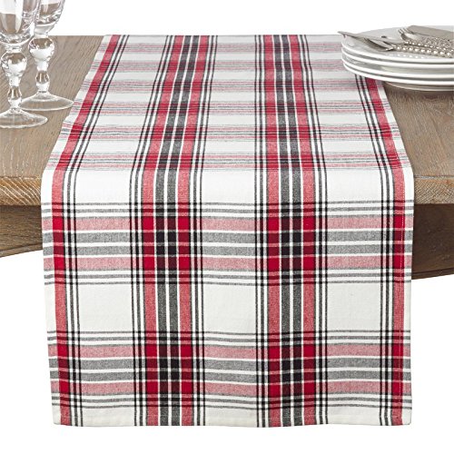 Fennco Styles Classic Plaid Design Tabletop Collection