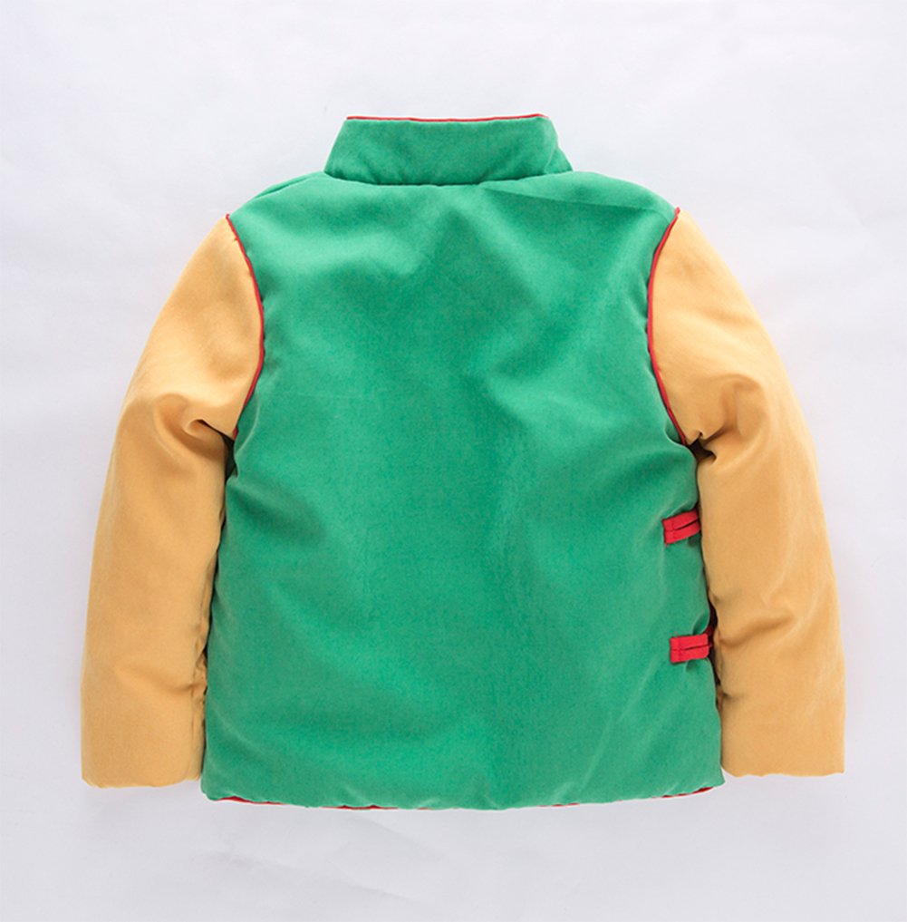stylesilove Young Kids Baby Boys Traditional Chinese Inspired Warm Fleece Jacket Coat