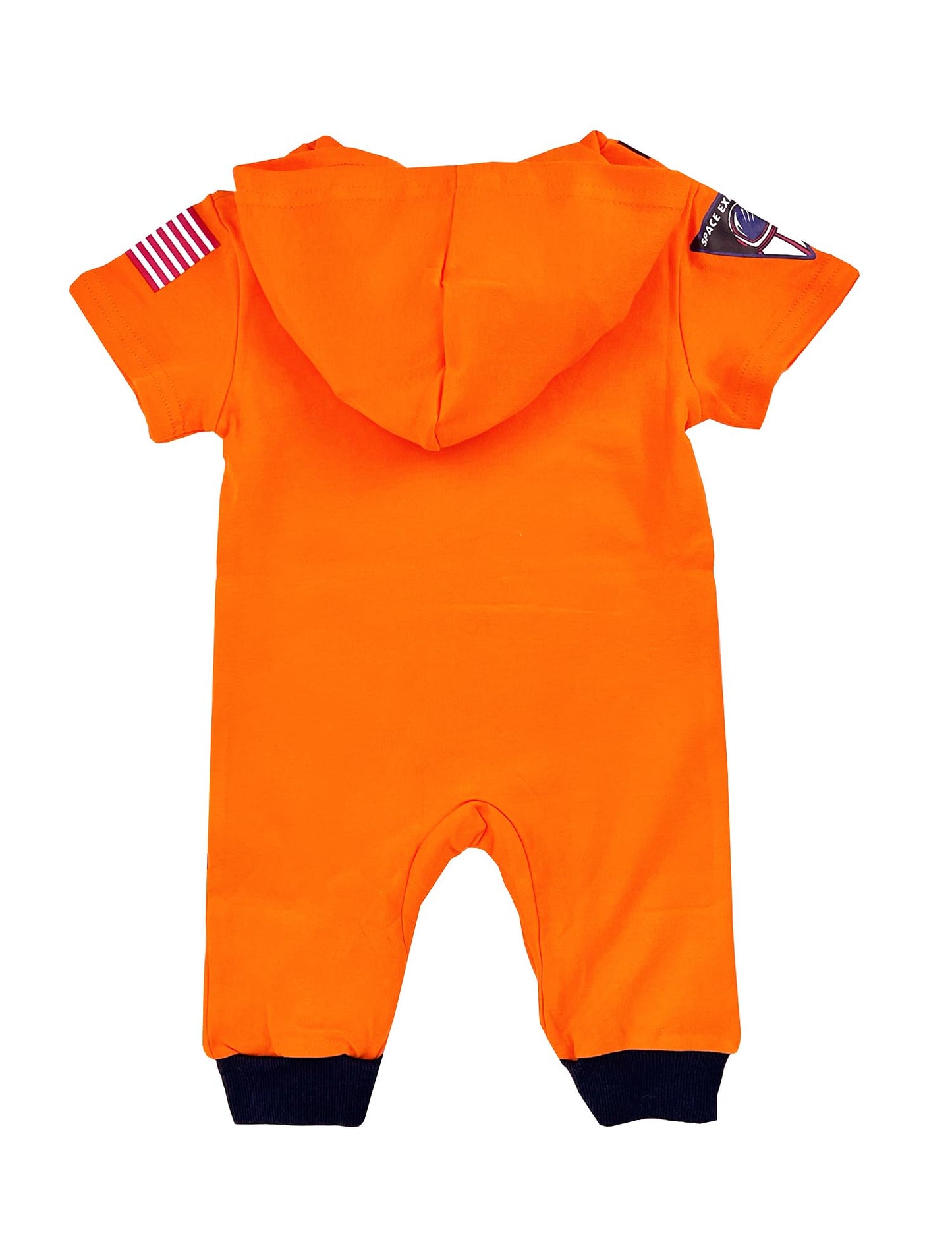stylesilove Baby Toddler Boys Astronaut Cotton Hooded Romper Spaceman Jumpsuit Outfit