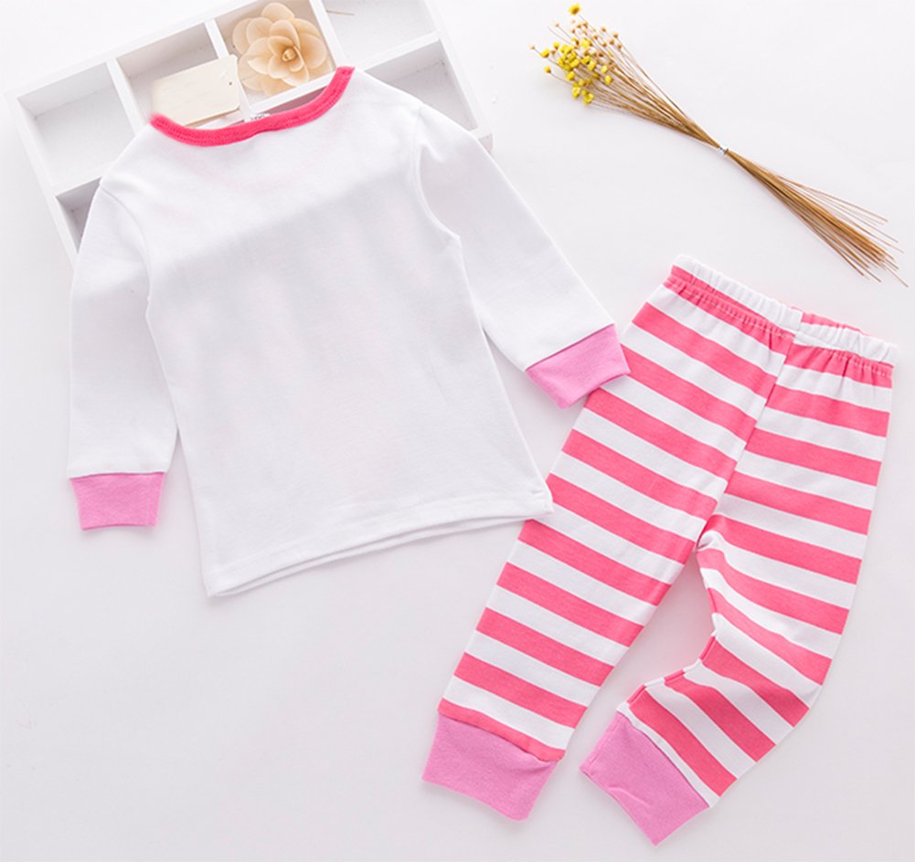 stylesilove Holiday Season Kids Baby Shirt and Pant 2-pc Pajamas Set