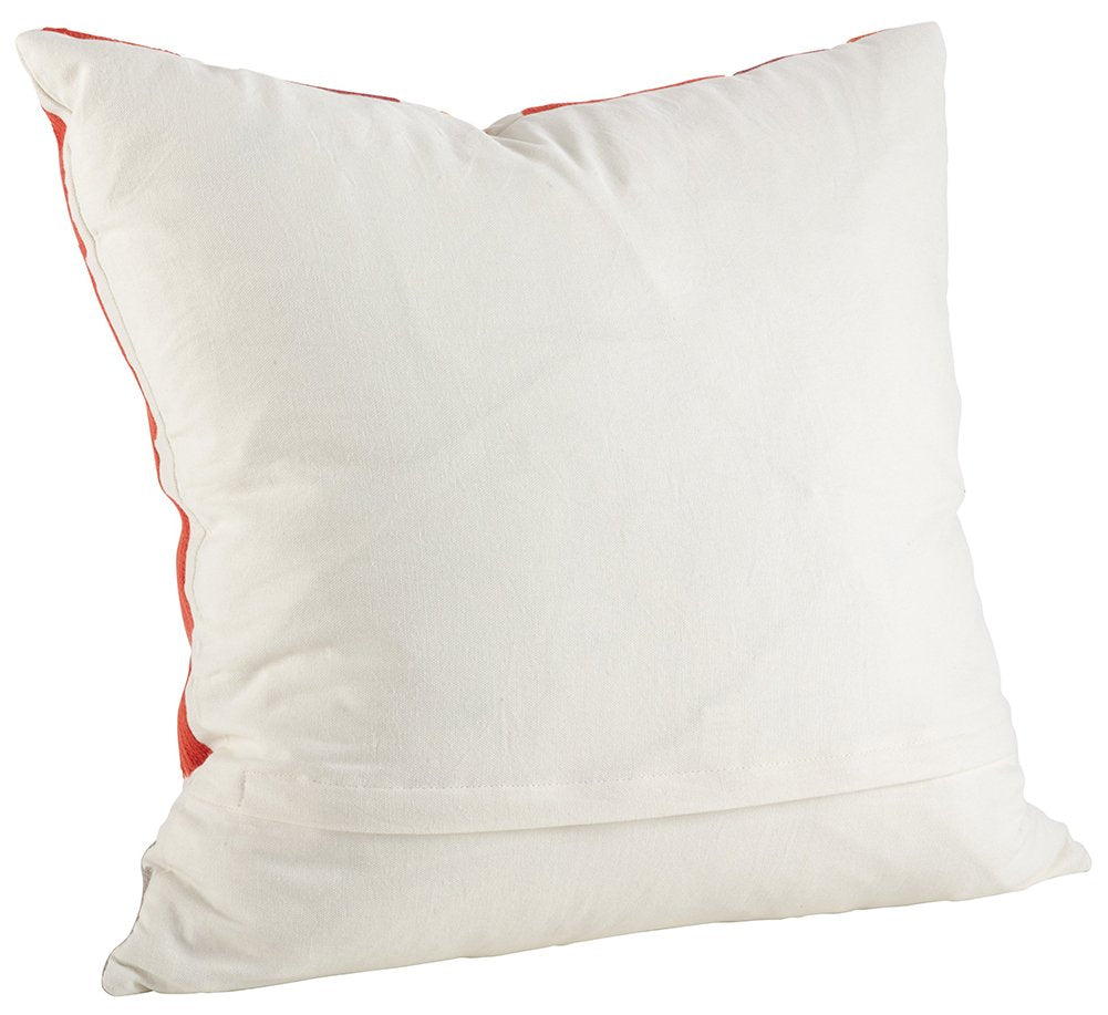 Fennco Styles Bright Brushstroke Cotton Down Filled Throw Pillow - 20" Square