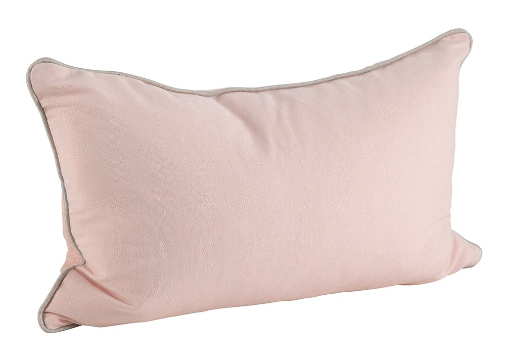 Fennco Styles Shimmering Rhinestone Crystal Down Filled Pillow (12"x20", Pink)