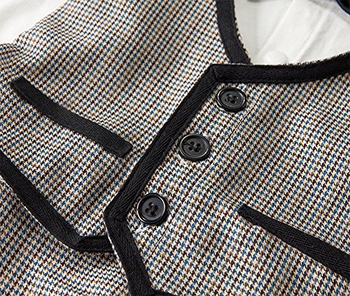 stylesilove Newborn Infant Toddler Baby Boy Tuxedo Romper Onesie and Jacket 2-Piece