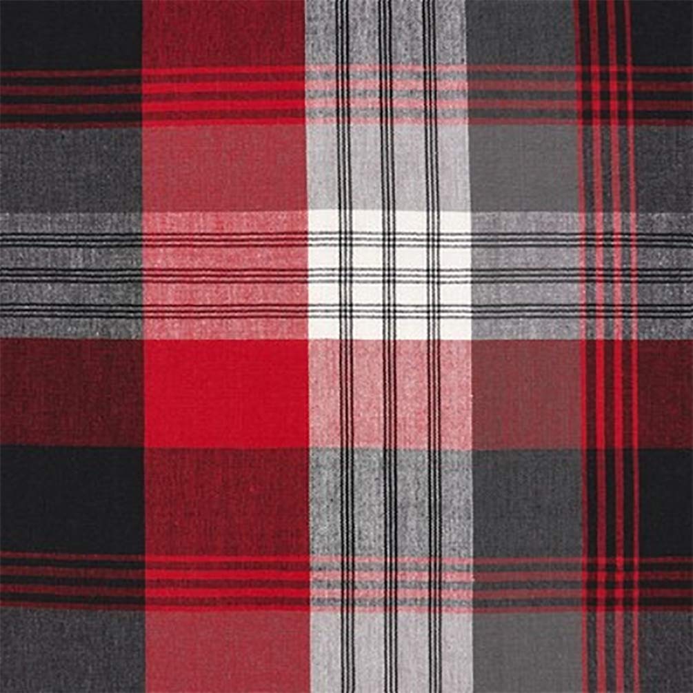 Fennco Styles Classic Rustic Plaid Cotton Table Runner - Red Traditional Plaid Table Cover for Christmas Décor, Home, Banquet, Family Gathering and Special Occasion