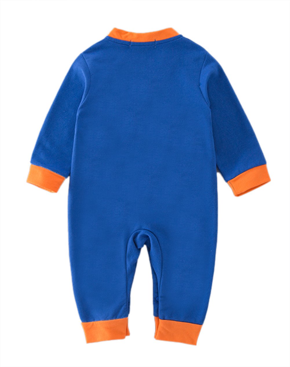 stylesilove Baby Toddler Boys Asian Inspired Long Sleeves Costume Romper