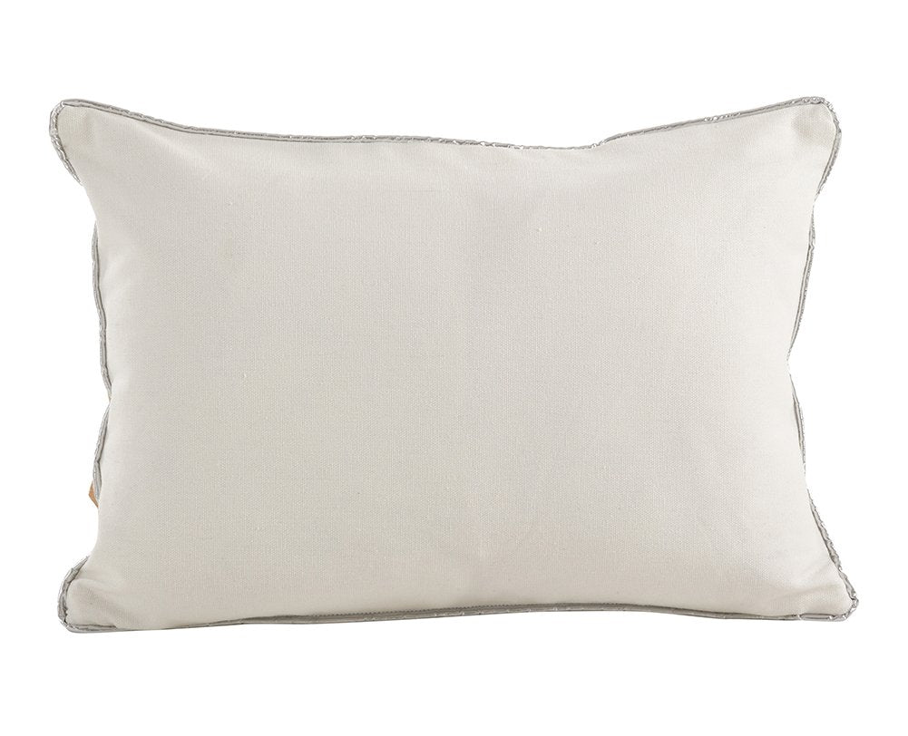 Fennco Styles Metallic Poinsettia Branch Holiday Filled Throw Pillow 12" W x 18" L