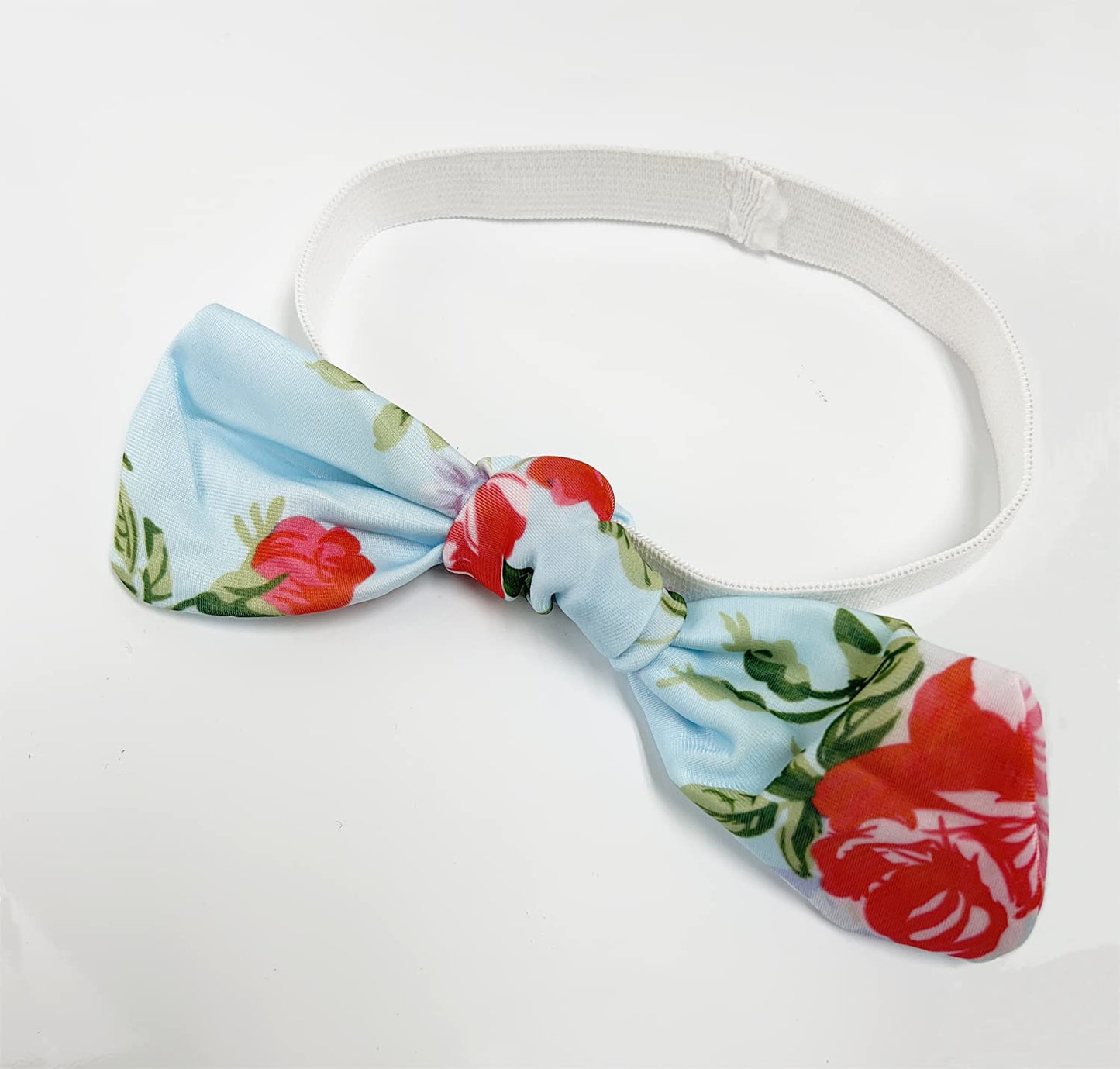 stylesilove Baby Toddler Girls Floral Print Bowknot Bikini Swimsuit and Headband 3pcs Blue Bathing Suit Beach Swimwear