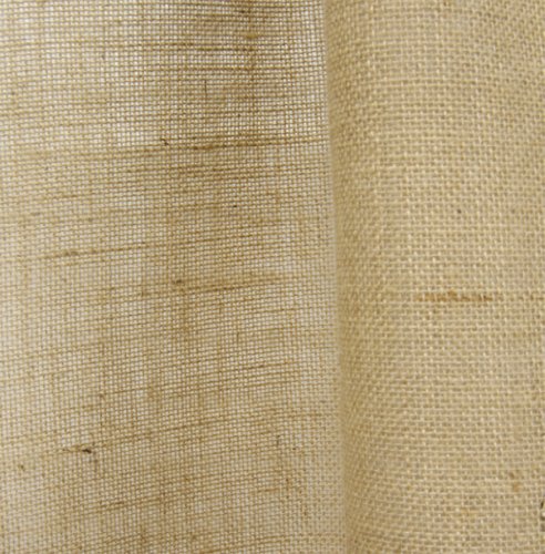 Fennco Styles Passe-Partout Burlap Lined Curtain Drape Panel 42 x 96 Inch, One Piece for Bedroom, Living Room, Patio Door Backing Sliding Glass Door Drape