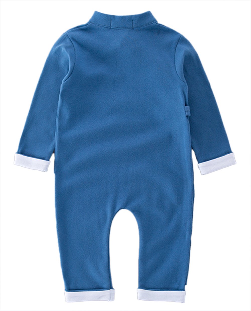 stylesilove Cute Traditional Asian Style Cotton Baby Boy Romper Costume