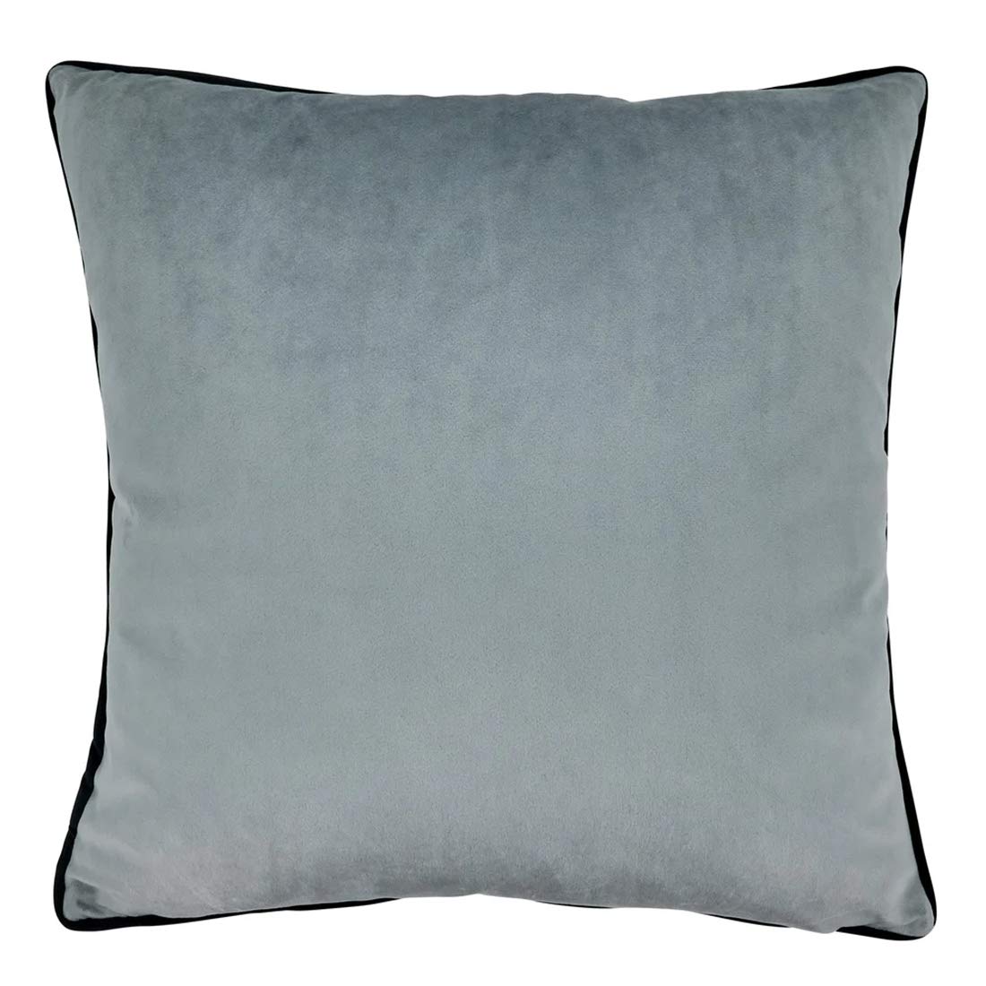Fennco Styles Texture Color Blocked Two-Tone Velvet Decorative Throw Pillow 18 x 18 Inch - Black Accent Pillow for Home, Couch, Living Room and Office Décor