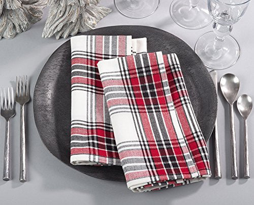 Fennco Styles Classic Plaid Design Tabletop Collection