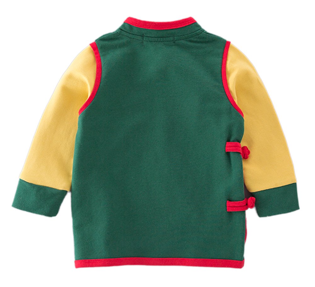 stylesilove Young Kids Baby Boys Traditional Asian Inspired Long Sleeved Top Sweatshirt, 3 Designs