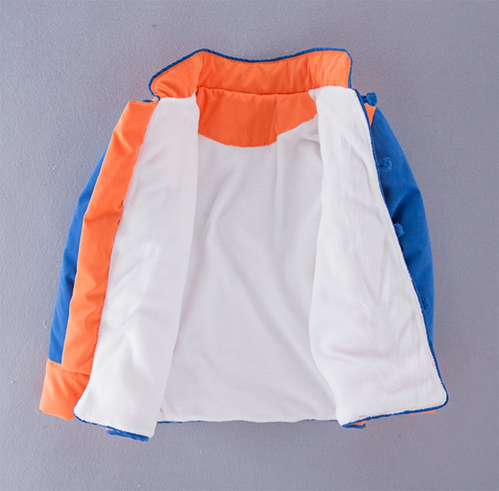 stylesilove Young Kids Baby Boys Traditional Chinese Inspired Warm Fleece Jacket Coat