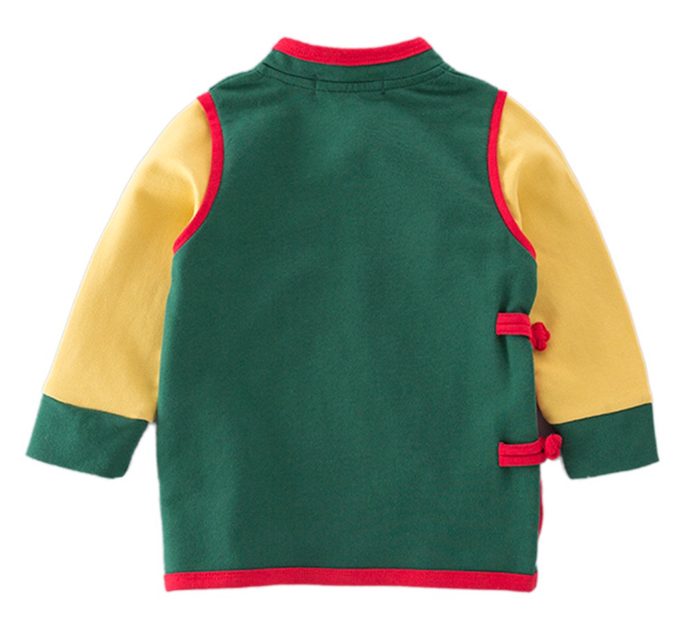 stylesilove Young Kids Baby Boys Traditional Asian Inspired Long Sleeved Top Sweatshirt, 3 Designs